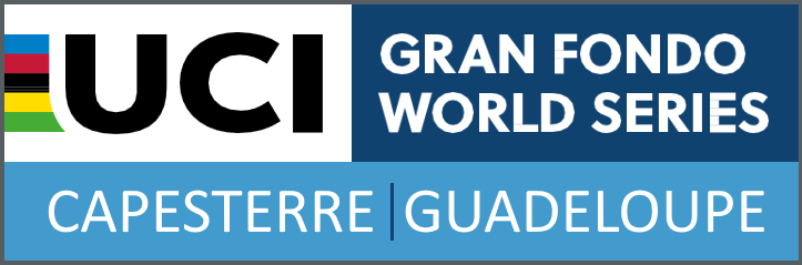 Logo officiel UCI Gran Fondo Îles de Guadeloupe 2025 - Course cycliste internationale